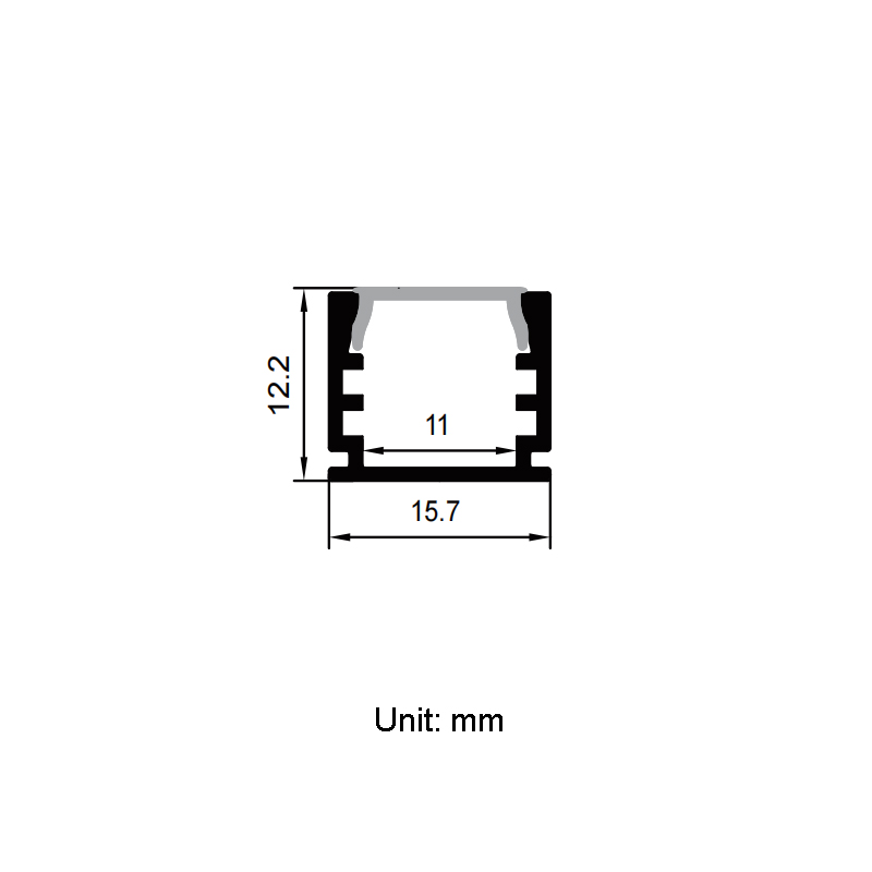 LED Strip Diffuser Channel Aluminum Profile For 11mm LED Light Strip LED Strip Diffuser Channel Aluminum Profile For 11mm LED Light Strip